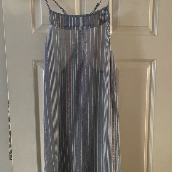 Beautiful & Airy Canggu Maxi Dress by Handloom Los Angeles in the color Navy - Picture 6 of 10